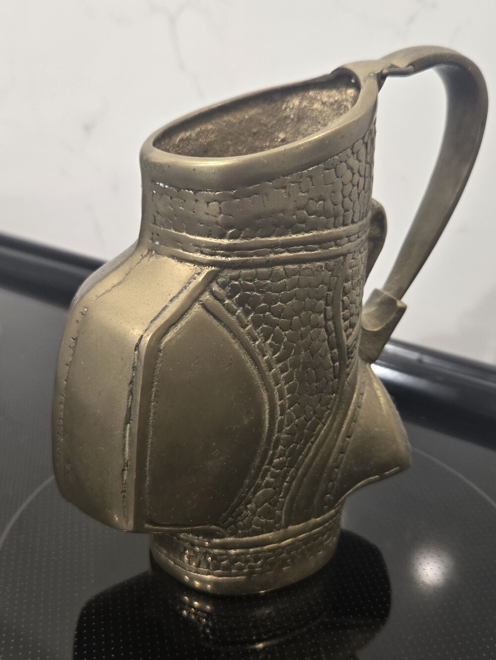 Vintage Brass Golf Bag Vase/Pen Holder/Match Holder- Golfer Gift